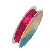 Round Copper Jewelry Wire, Crimson, 24 Gauge, 0.5mm, about 26.24 Feet(8m)/roll(CWIR-CW0.5mm-27)