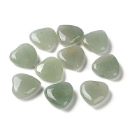Natural Green Aventurine Heart Palm Stones, Crystal Pocket Stone for Reiki Balancing Meditation Home Decoration, 20.5x20x7mm(G-M416-09B-01)