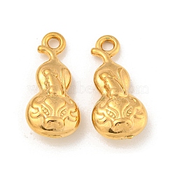 Ion Plating(IP) 304 Stainless Steel Pendants, Gourd Charms, Real 18K Gold Plated, 19.5x9.5x5mm, Hole: 1.8mm(STAS-N103-83G)