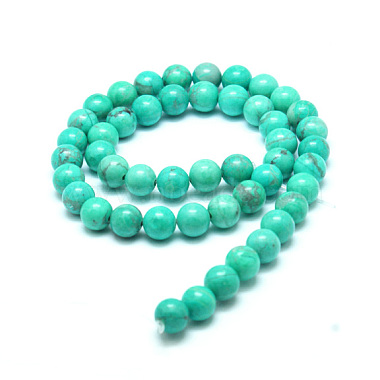 Perles d'howlite naturelle(G-G904-8mm-04)-3