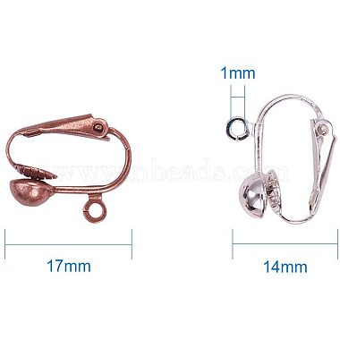 36Pcs Brass Clip-on Earring Findings(KK-PH0021-01M)-3