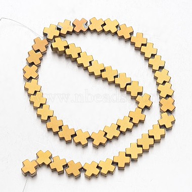 Electroplate Non-magnetic Synthetic Hematite Bead Strands(G-F300-51)-2