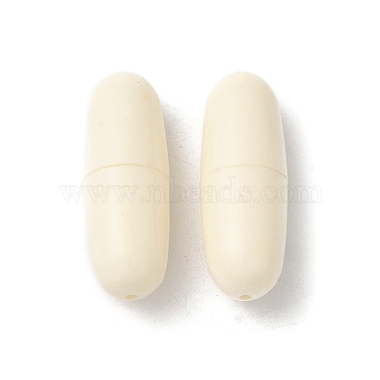 Floral White Bullet Plastic Clasps