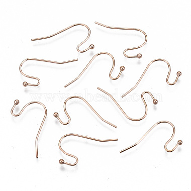 304 Stainless Steel Earring Hooks(X-STAS-S111-005RG-NR)-3