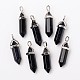 Synthetic Blue Goldstone Pointed Pendants(G-F295-03H)-3