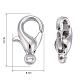 Zinc Alloy Lobster Claw Clasps(X-E103)-4