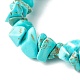 Synthetic Turquoise(Dyed) Chip Bead Stretch Bracelets for Children(BJEW-JB06388-08)-4
