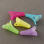 Acrylic Alligator Hair Clip Findings, DIY Hair Accessories Making, Mixed Color, 27x9mm