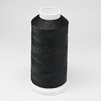 Nylon Braided Thread, Cord For Tassel Making, Black, 0.3mm, about 1093.61 yards(1000m)/roll(NWIR-D047-5)