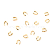 Brass Wire Guardian and Protectors, Long-Lasting Plated, Real 18K Gold Plated, 4.5x4x1mm, Hole: 0.6mm(KK-F824-105B-G)