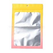 Gradient Laser Aluminum Foil Jewelry Packaging Zip Lock Bags, Top Self Seal Pouches, Rectangle, Gold, 22x15x0.15cm, Unilateral Thickness: 3.5 Mil(0.09mm)(OPP-B004-01A)