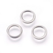 304 Stainless Steel Linking Rings, Ring, Stainless Steel Color, 8x1mm(STAS-F187-51P-8mm)