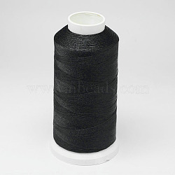 Nylon Thread, For Tassel Making, Black, 0.3mm, about 1093.61 yards(1000m)/roll(NWIR-D047-5)