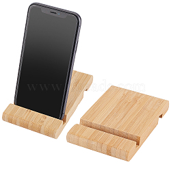 Bamboo Mobile Phone Holders, Rectangle, BurlyWood, 12.3x8.1x1.6cm(AJEW-WH0248-139)