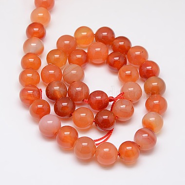 Chapelets de perles en cornaline naturelle(X-G-N0006-10mm-17)-2