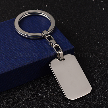 Rectangle Stainless Steel Key Chain