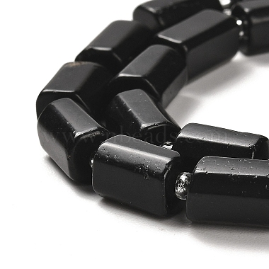 Natural Black Tourmaline Beads Strands(G-N327-06-14A)-5