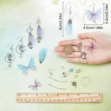 DIY Fairy Butterfly Earring Making Kits(DIY-SC0020-18)-3