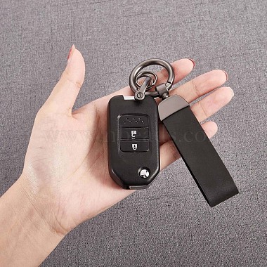 Genuine Leather Car Key Keychain(JX273F)-6