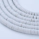 Flat Round Eco-Friendly Handmade Polymer Clay Beads(CLAY-R067-6.0mm-39)-3