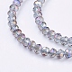 Faceted Rondelle Electroplate Glass Beads Strands(X-EGLA-D020-3x2mm-73)-3