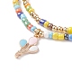 2Pcs 2 Style Glass Seed Pearl Beaded Necklaces Set(NJEW-JN03936)-3