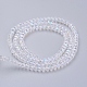 Chapelets de perles en verre galvanoplastique(X-EGLA-J047-3x2mm-AB03)-2