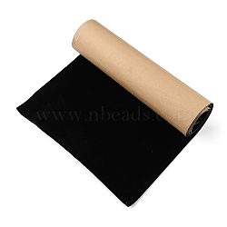 Adhesive Velvet Flocking Liner, for Jewelry Drawer Craft Fabric Peel Stick, Black, 22~23x0.1cm, 80~90cm/roll(OCOR-XCP0001-84)