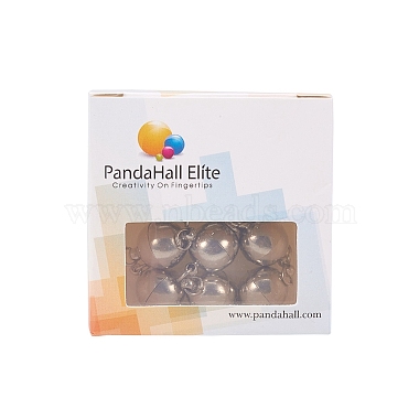 PandaHall Elite Brass Magnetic Clasps with Loops(KK-PH0026-16P-NF)-8