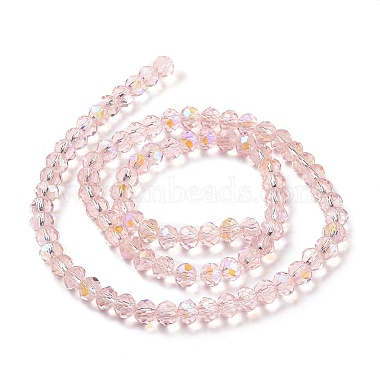 Chapelets de perles en verre galvanoplastique(EGLA-A034-T6mm-L18)-2