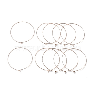 Rose Gold 316 Surgical Stainless Steel Hoop Earring Findings
