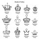 120Pcs 12 Styles Tibetan Style Alloy Crown Charms(TIBEP-CJ0002-01)-2