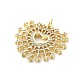 Brass Micro Pave Cubic Zirconia Pendants(KK-Q006-35G-03)-2