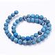 Dyed Natural Map Stone/Picasso Stone/Picasso Jasper Beads Strands(G-F520-52-8mm)-2