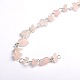 Chaînes de perles de copeaux de pierres précieuses faites à la main pour la fabrication de bracelets de colliers(AJEW-JB00043)-2