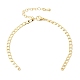 3.5MM Brass Curb Chain Bracelet Making(MAK-K024-19G)-1