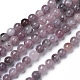 Perles de lépidolite naturelle / mica violet(G-G770-04A-6mm)-1