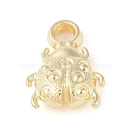 CCB Plastic Pendants, Beetle, Golden, 17.5x8.5x5.5mm, Hole: 3mm(FIND-U003-05G)