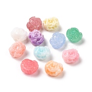Synthetic Coral Beads, Dyed, Flower, Mixed Color, 11x12x7mm, Hole: 1.5mm(CORA-F021-03)
