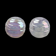 Acrylic Beads, Round, WhiteSmoke, 14x13mm, Hole: 3.6mm(MACR-M031-08B)