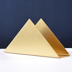 Stainless Steel Vertical Napkin Holder, Triangle Shape Paper Towel Holder for Cafe Hotel Western Restaurant, Golden, 45x170x86mm(PW22062169032)