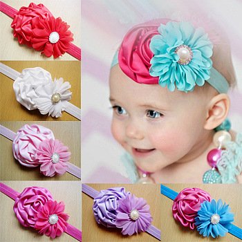 Elastic Baby Headbands, Hair Accessories for Little Girls, Mixed Color, 110mm