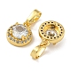 Brass Micro Pave Cubic Zirconia Pendants(KK-I714-01G)-2