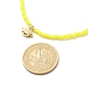 Brass Evil Eye Pendant Necklace with Cubic Zirconia(NJEW-JN03909-01)-5