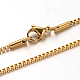 304 Stainless Steel Box Chain Venetian Chain Necklaces(NJEW-I065-13)-2