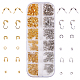 Couvre-perles à écraser en laiton sunnyclue(KK-SC0001-09)-1