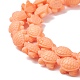perles synthétiques de corail brins(CORA-L020-A-13)-3