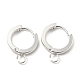 201 conclusions de boucles d'oreilles huggie en acier inoxydable(STAS-A167-01F-S)-1