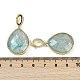 Natural Amazonite Faceted Teardrop Pendants(G-B126-04G-04)-3