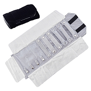 Cloth Storage Bag, Jewelry Storage Bag, Rectangle, Black, 14.9x7x5cm(ABAG-WH0005-51)